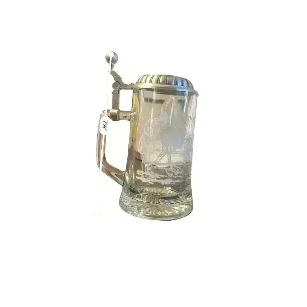 COPY - Vintage 1980s ALWE German Etched Beer Stein Golf Theme Pewter Lid - Picture 3 of 9